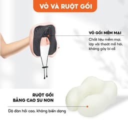 Thumbnail Gối Kê Cổ Chữ U Văn Phòng Bamozo Tiện Dụng Chống Mỏi Vai Gáy 2