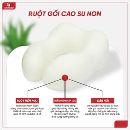 Thumbnail Gối Kê Cổ Chữ U Văn Phòng Bamozo Tiện Dụng Chống Mỏi Vai Gáy 4