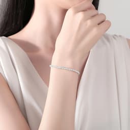 Thumbnail Lắc tay bạc CDE đính đá cá tính White Subtle Bracelet Silver CDE2014SV - Lắc tay bạc Lamy 4