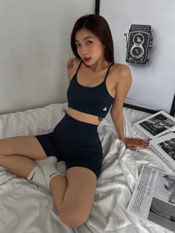 Thumbnail Quần đùi tập gym yoga Fitme legging nữ cạp cao tôn dáng co giãn 4 chiều cao cấp QNTG 1