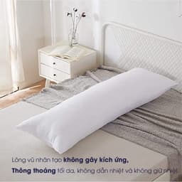Thumbnail Ruột gối đôi / gối ôm lông vũ nhân tạo Microfiber siêu êm Changmi Bedding cao cấp chuẩn khách sạn 5 sao - 50x140 cm 4