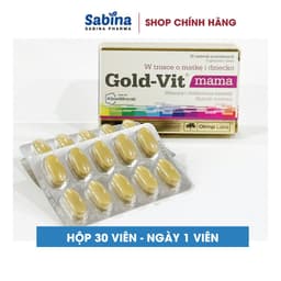 Thumbnail Gold-Vit® Mama .Thực phẩm bảo vệ sức khỏe bổ sung Vitamin và khoángchất cho mẹ bầu và mẹ sau sinh. 30 viên/h (Olimp Labs 3
