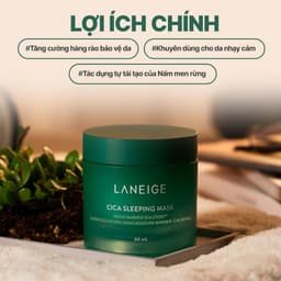 Thumbnail Mặt nạ ngủ phục hồi và nuôi dưỡng da LANEIGE Cica Sleeping Mask 60ML 4