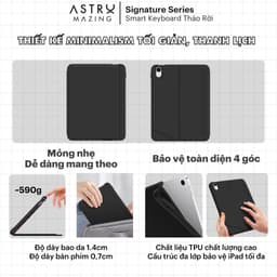 Thumbnail Ốp bàn phím tháo rời AstroMazing cho i.Pad 18/20/22/M1M2 Pro 11 12.9 10.2 Mini 6 2