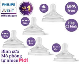Thumbnail Philips Avent Núm ty mô phỏng tự nhiên mới SCY962/02 SCY963/03 SCY964/02 SCY965/02 SCY966/12 1