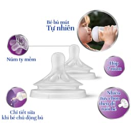 Thumbnail Philips Avent Núm ty mô phỏng tự nhiên mới SCY962/02 SCY963/03 SCY964/02 SCY965/02 SCY966/12 2