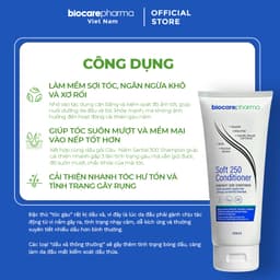 Thumbnail Dầu xả dưỡng tóc dành cho tóc gàu - ngăn gàu - phục hồi tóc hư tổn Soft 250 Conditioner 200ml 4