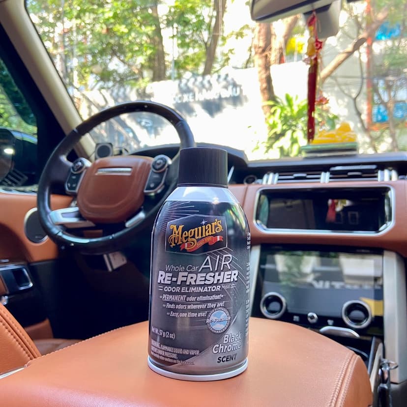 Ảnh Khử mùi, diệt khuẩn nội thất ô tô hương nam tính - Meguiar's Air Refesher Black Chrome, G181302, 57g 2