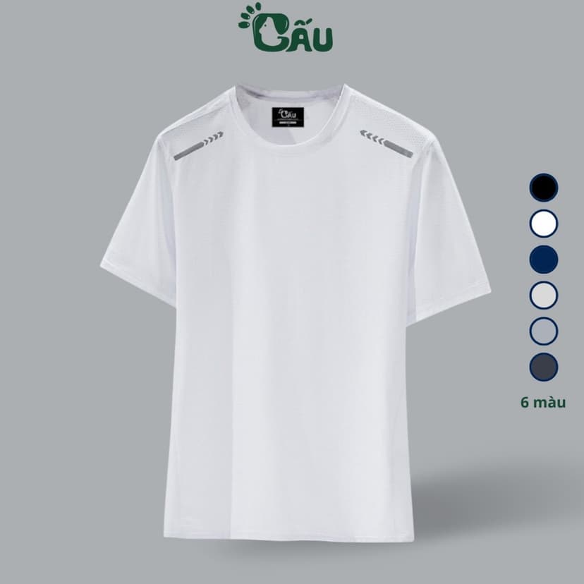 Ảnh Áo thun nam Gấu 194 vải thun co dãn 4 chiều, phong cách thể thao - gym - bóng đá, from slim fit - MÈ MŨI TÊN 2