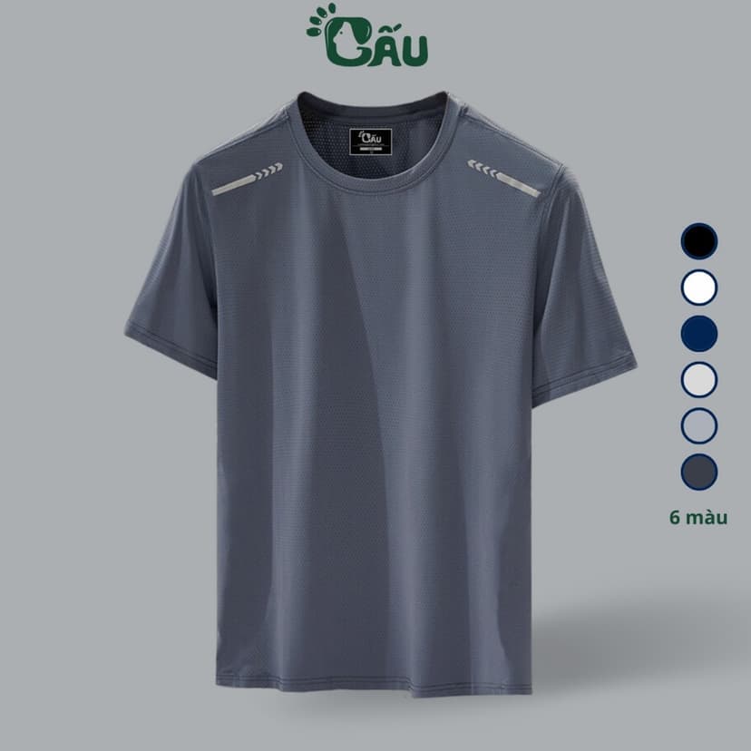 Ảnh Áo thun nam Gấu 194 vải thun co dãn 4 chiều, phong cách thể thao - gym - bóng đá, from slim fit - MÈ MŨI TÊN 1