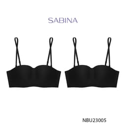 Thumbnail Combo 2 Áo Lót Không Gọng Mút Mỏng Cup Ngang Dây Lưng Không Viền May Màu Trơn Pretty Perfect Sabina NBU23005 (SBXU8900) 4