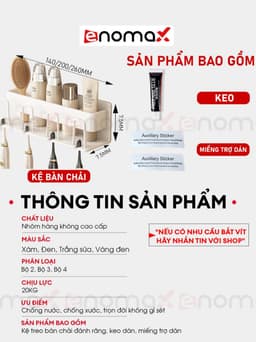 Thumbnail Giá đựng bàn chải đánh răng Enomax đa năng dán tường, chất liệu nhôm hàng không cao cấp, bảo hành 10 năm (Eno - 0103) 4