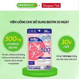Thumbnail Viên uống DHC Biotin ngăn rụng tóc, hỗ trợ mọc tóc Biotin gói 30 viên (30 Ngày) 4