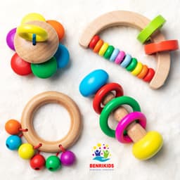 Thumbnail Đồ Chơi Gỗ Benrikids Xúc Xắc Lục Lạc Phát Âm Thanh Cho Trẻ Sơ Sinh 3