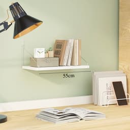 Thumbnail Kệ Gỗ Treo Tường Không Khoan Dài 55cm, Rộng 15cm Thương Hiệu KEGODA KT55 1