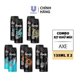 Thumbnail Combo Xịt nước hoa nam toàn thân AXE 135ml, lưu hương và khử mùi lên đến 48h 1