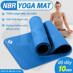 Thumbnail BG - Thảm Tập Yoga Chống Trượt  cao su nguyên khối NBR 10MM, 15MM Cao Cấp chống trơn trượt loại xịn 3