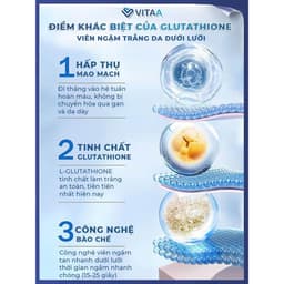 Thumbnail Viên Ngậm Trắng Da Dưới Lưỡi Glutathione 100mg Nhập Khẩu Italy - NTC Novelty Technology Care 3