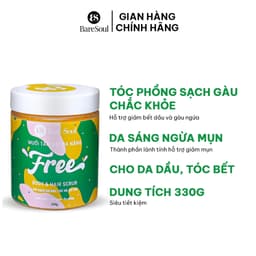 Thumbnail Muối gội tẩy tế bào chết da đầu, tóc BareSoul FREE Hair Scrub 330g 1