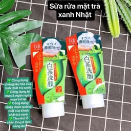 Thumbnail Sữa rửa mặt trà xanh cho da dầu mụn Rohto Shirochasou Nhật Bản 120g 3