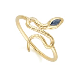 Thumbnail PRIMA Nhẫn  9K - Đính Đá Blue Sapphire- BST Serpent - 132R8457-03 1