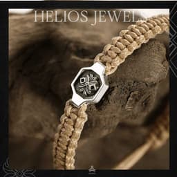 Thumbnail Vòng tay bạc S925 Lotus Shield Helios Silver Original VTBN0228 4
