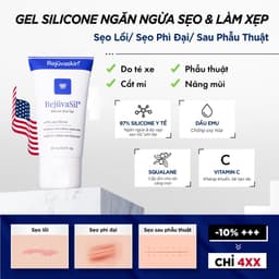Thumbnail Gel ngăn ngừa sẹo và làm xẹp sẹo lồi, sẹo phì đại Rejuvaskin Rejuvasil 4