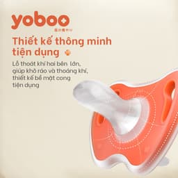 Thumbnail Núm ty ngậm cho bé Yoboo YB-0007 đầu tròn bằng silicone nguyên khối mô phỏng ti mẹ - Hàng chính hãng 2