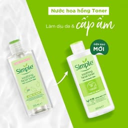 Thumbnail Nước Hoa Hồng Không Cồn, Cân Bằng Da Simple Kind To Skin Soothing Facial Toner 200ml 3