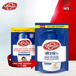 Thumbnail Combo 2 túi Nước Rửa Tay Lifebuoy Vitamin+ 400g 4