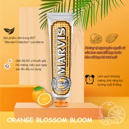 Thumbnail Kem Đánh Răng MARVIS Orange Blossom 75ML Hương Vị Ngọt Ngào Quyến Rũ Của Hoa Cam - Marvis 2