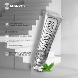 Thumbnail Kem Đánh Răng MARVIS Whitening Mint 85ml Giúp Làm Trắng, Thơm Miệng Và Đánh Bay Mảng Bám - Marvis 2