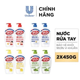 Thumbnail Nước Rửa Tay Lifebuoy Vitamin+ Combo 2 chai 450g/chai 2