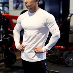 Thumbnail Áo giữ nhiệt thể thao nam Gấu 194, vải thun lạnh co dãn siêu tốt, form ôm slimfit - AGN T 3