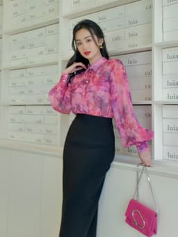 Thumbnail Chân váy bút chì dài xẻ sau HUONG BOUTIQUE HBZ451 4