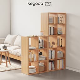Thumbnail Kệ Sách Gỗ Tổ Ong 6 Dài 89.2cm, Rộng 24cm Và Cao 60cm Thương Hiệu KEGODA KGD33 2