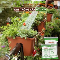 Thumbnail Đất Trồng Cây Greenhome, Bao 20dm3 (10kg), Đầy Đủ Dinh Dưỡng, Tiện Lợi, Dễ Sử Dụng, Chuyên Trồng Rau 2