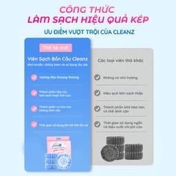 Thumbnail Combo Viên sạch bồn cầu CleanZ thả bồn cầu sạch khuẩn tẩy mảng bám khử mùi diệt vi khuẩn toilet 3