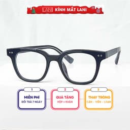 Thumbnail Gọng kính cận nam nữ dáng vuông Lani 135 lõi thép siêu bền - Lắp mắt cận theo yêu cầu 2