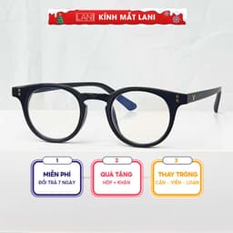 Thumbnail Gọng kính cận tròn chữ V chất liệu nhựa chắc chắn siêu bền LANI 5345 lắp mắt cận có độ theo yêu cầu 3