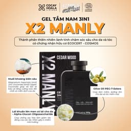 Thumbnail Gel Tắm Nam Cỏ Cây Hoa Lá X2 Manly 3in1 320g - Hương Nước Hoa Nam Tính 3
