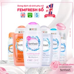 Thumbnail Dung Dịch Vệ Sinh Phụ Nữ Số 1 Anh Quốc Femfresh. Dung dịch vệ sinh làm sạch dưỡng ẩm dịu nhẹ cho vùng kín tươi mới 1