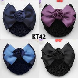 Thumbnail GOTI Thời Trang Nữ Kẹp Búi Tóc Cao Cấp Đính Nơ Phối Voan Nhiều Màu Xinh Xắn Công Sở, Y Tá KT45 1