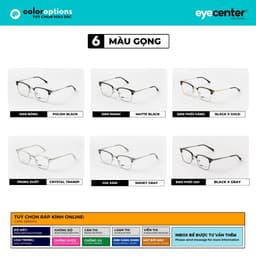Thumbnail Gọng kính cận nam nữ chính hãng ZAC & CODY B44S kim loại chống gỉ nhập khẩu by Eye Center Vietnam 1