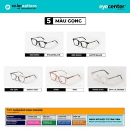 Thumbnail Gọng kính cận nam nữ chính hãng EYECENTER C40S lõi thép chống gãy nhập khẩu by Eye Center Vietnam 1