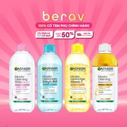 Thumbnail Nước Tẩy Trang GARNIER Làm Sạch Sâu Micellar Cleansing Water Phù Hợp Cho Loại Da (50ml/125ml/400ml) 1