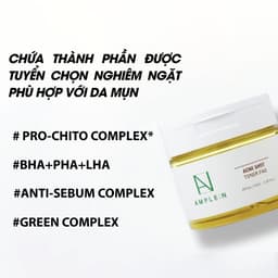 Thumbnail Bông Toner Cho Da Mụn AMPLE:N Acne Shot Toner Pad 60 Miếng 3