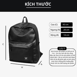 Thumbnail Balo da nam nữ LAZA Organ Backpack 499 - Chất liệu da nhập khẩu chống thấm nước 3