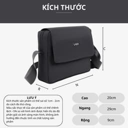 Thumbnail Túi đeo chéo nam nữ Zella Bag 590 - Chất liệu canvas trượt nước cao cấp - Thương hiệu LAZA 3