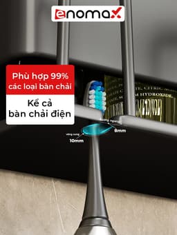 Thumbnail Giá treo bàn chải đánh răng Enomax dán tường, chất liệu nhôm hàng không cao cấp, chống gỉ chịu lực cực tốt ( Eno 0102) 2